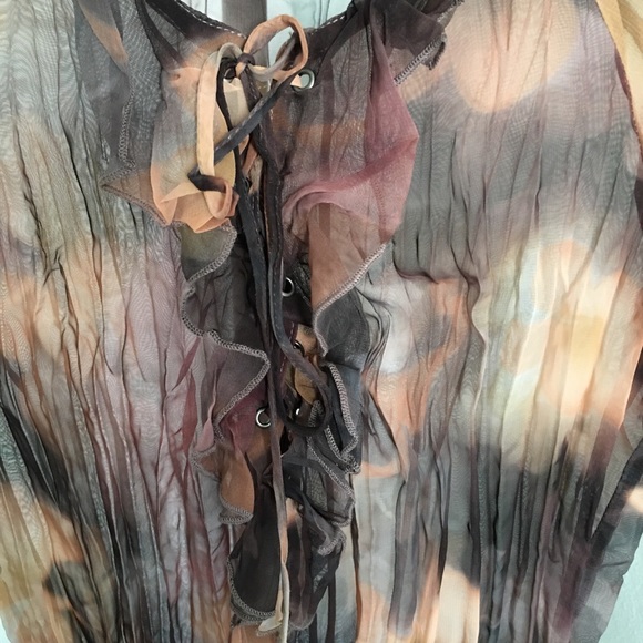 NWOT Guess Collection Sheer Top, Sz XS - Picture 6 of 7